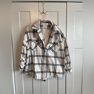 Thread & Supply Plaid Shacket Coat